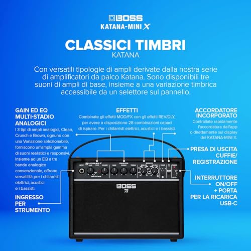 BOSS KTN-MINI X 小型ギターアンプ KATANA AMP MINI X カタナアンプミニエックス の商品画像 3