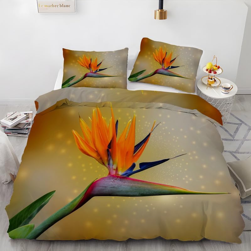 Juego de funda de edredón de 3 piezas, funda de edredón de microfibra mullida y cómoda y 2 fundas de almohada de 20 x 26 pulgadas con cierre de