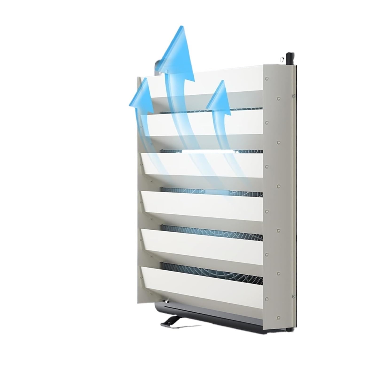 QCKNKMGG Air Conditioner Outdoor Unit Deflector, Zinc-Coated AC Unit Cover With Wind Deflector Direct-Air Shield Weatherproof Multisize(50cmx50cmx6cm)