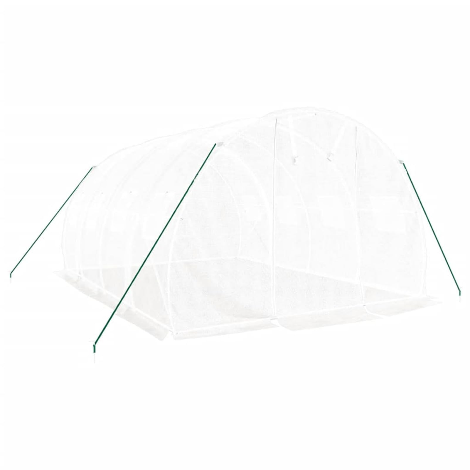 Mobili Serra con Telaio in Acciaio Bianco 12 m² 4x3x2 m, Serra da Giardino Serra Orto Serra da Balcone Serra per Orto Serra per Piante Casa Mobili Decor per Casa