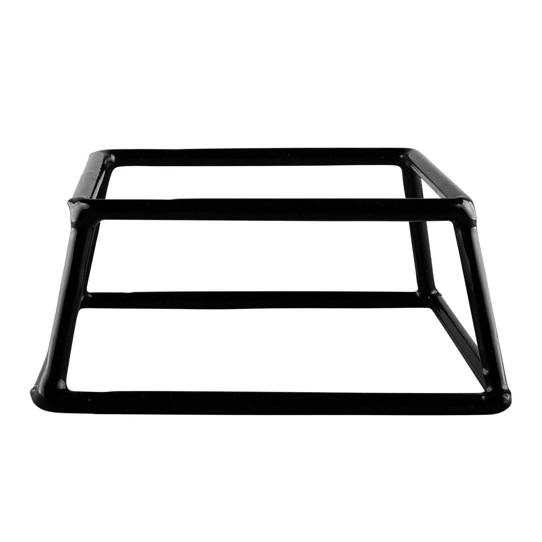 Black Rubber Coated Steel Square Riser, 7