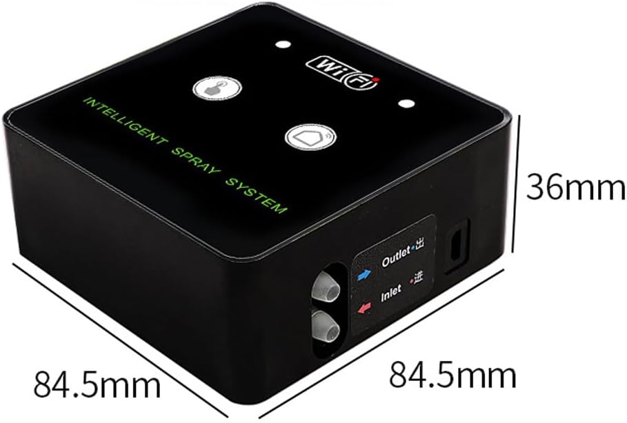 Wifi Rainforest Terrarium Timed Fogging System Reptile Intelligent Humidification Spray Kit Automatic Sprayer 360° Rotatable Nozzle with WiFi Connection Cellphone Remote APP Control and Timer Function