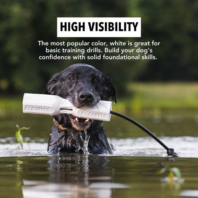 GUNNER Dog Training Bumper - Durable Retriever Dummy for Professional Training, Perfect for Water Activities, Hunting, and Outdoor Retrieval Practice, with Adjustable Rope for Easy Handling (White) - Image 5