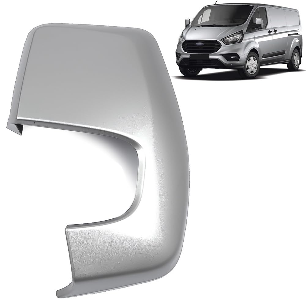 ROBUST Left Side Door Mirror Cover Painted Moondust Silver for Ford Transit/Tourneo Custom BK2117K747BCXWAA 2064127 2012 Onwards