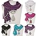 Long Fabric Resin Pendant Shawl Scarf Necklace(please Allow the Slight Color Difference)