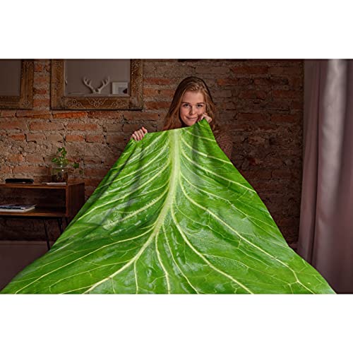 Artblanket Lettuce Blanket For Fall Winter Spring All Season Warm Fuzzy 60X50 In For Medium Microplush Lightweight Thermal Fleece Summer Autumn Blankets For Couch Bed Sofa #TOP4