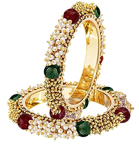 Gold Plated Bangles for Women 2.4 Size