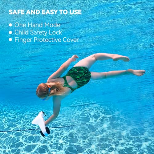 Image of Asiwo Underwater Scooter, Sea Scooter Dual Motors with Action Camera Mount for Kids /Adults, Water Scooter 40M Waterproof for Scuba Diving Snorkeling Pool Sea Adventures