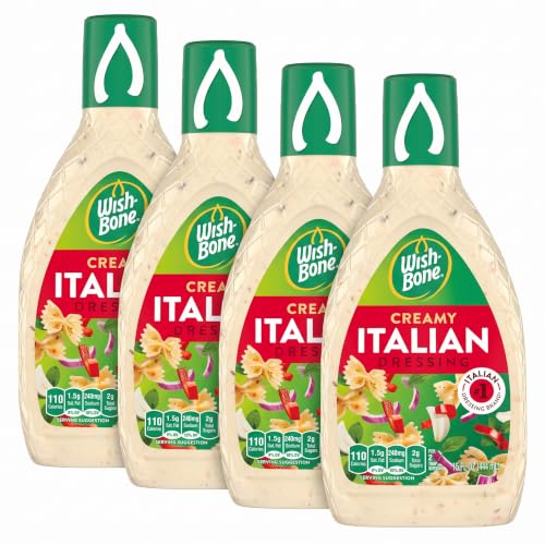 Wish-Bone Creamy Italian Dressing, 15 FL oz (Pack of 4)