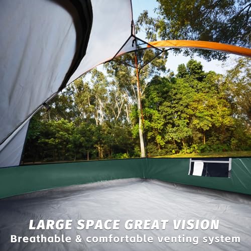 Image of Camping Tent 2-4 Person, Waterproof Windproof Tent with Rainfly Easy Set up-Portable Dome Tents for Camping