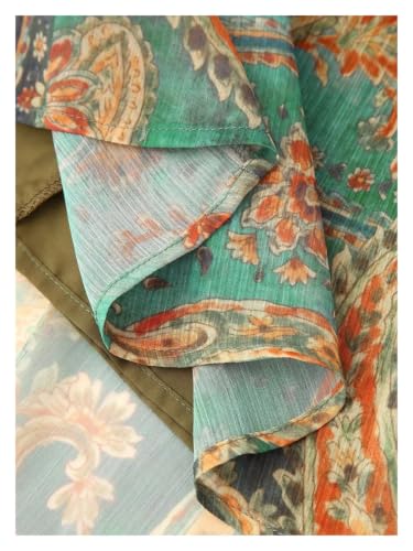 Jupe longue bohème à taille élastique : le confort fluide anti-compression - 5