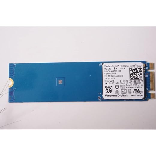 Western Digital CUK WD SN520 (SDAPNUW-256G) 256GB M.2 2280 PCIe NVMe Internal Solid State Drive (SSD) Bulk OEM Tray