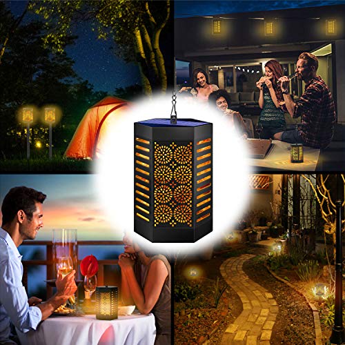 image for Urvoix Solar Torch Lights Outdoor - 4 Pack Waterproof Flickering Flame