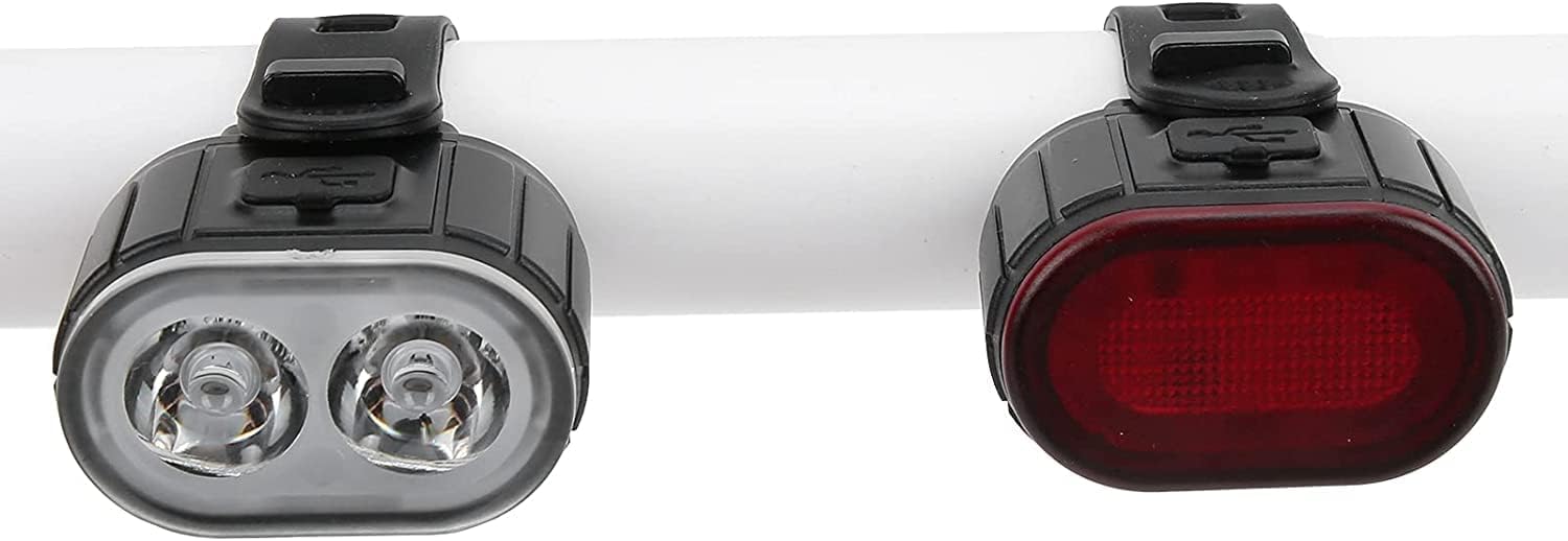 JYYBN Bicycle Front Light -Bike LED Tail Light Front Light USB Rechargeable Cycling Safety Front Rear Lights Set