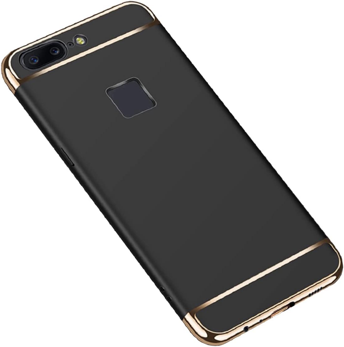 Oppo A5/A3S/C1/AX5 Armor Case, Cool Plated Combined Metal Bumper Frame Ultra Hybrid Thin Cover, TAITOU New Light Slim Anti-Scratch Phone Case for Oppo A5 Black