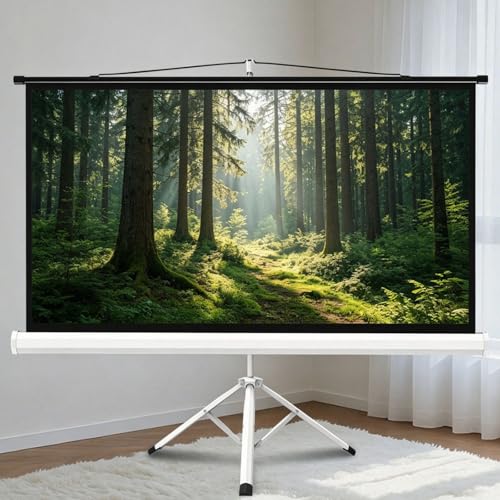 Pantalla retráctil proyector 60in 16:9 para cine en casa