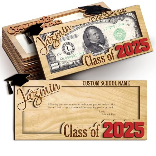 Personalized Graduation Money Holder 2024, Money Gift for Class of 2025, Grad Money Gifts Holder, Grad Greeting Cards, Hanging Double-Layer Cash Holders (MH6)
