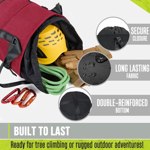 image for PAMLIAPY Arborist Rope Bag, 35L Tree Climbing Rope Bag, Arborist Equip