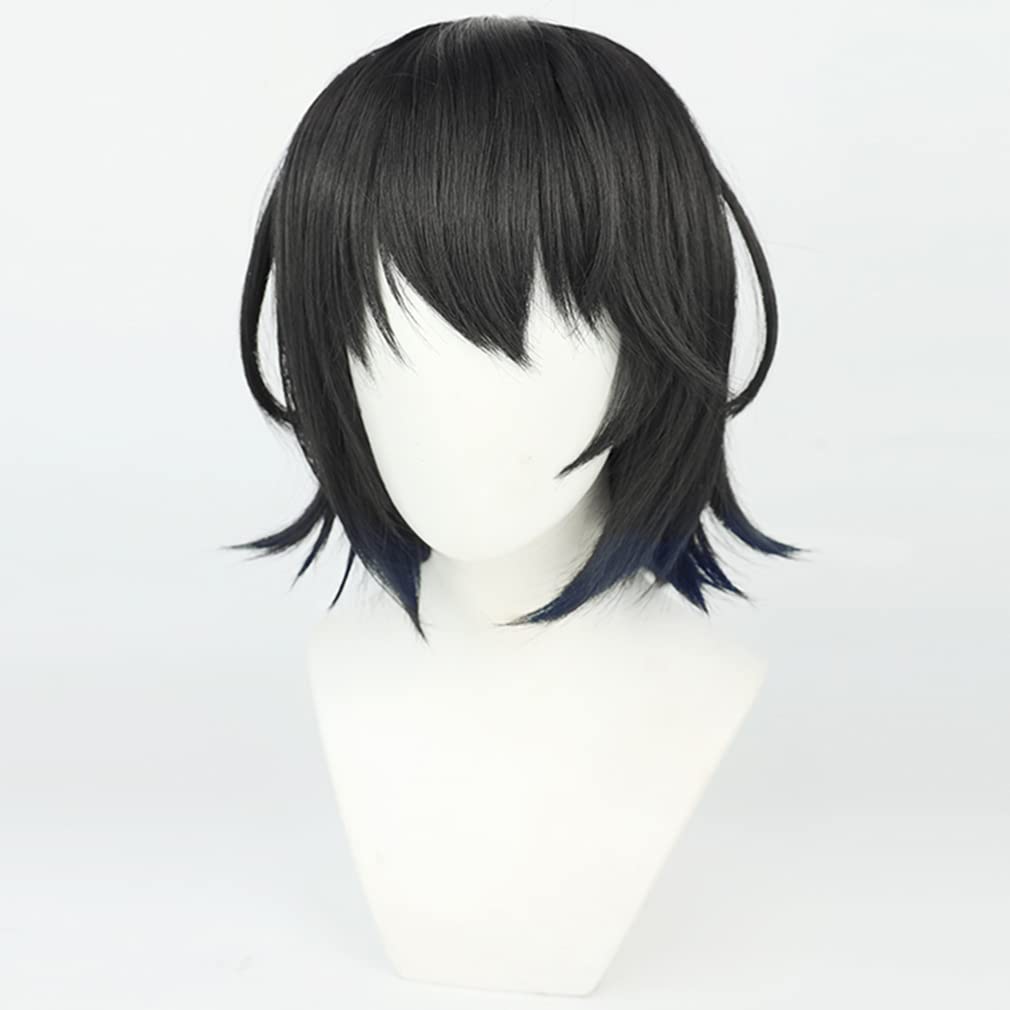 Amazon.co.jp: LAOBAO コスプレ ウィッグ ましろ爻 黒 かつら カツラ