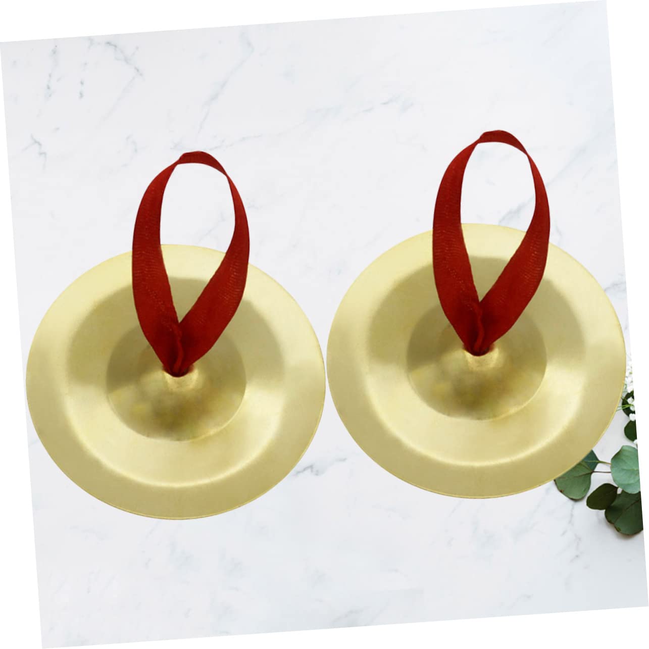 HEMOTON Finger Symbols Instrument Hand Cymbals Finger Cymbal Mini Musical Percussion for Dancer