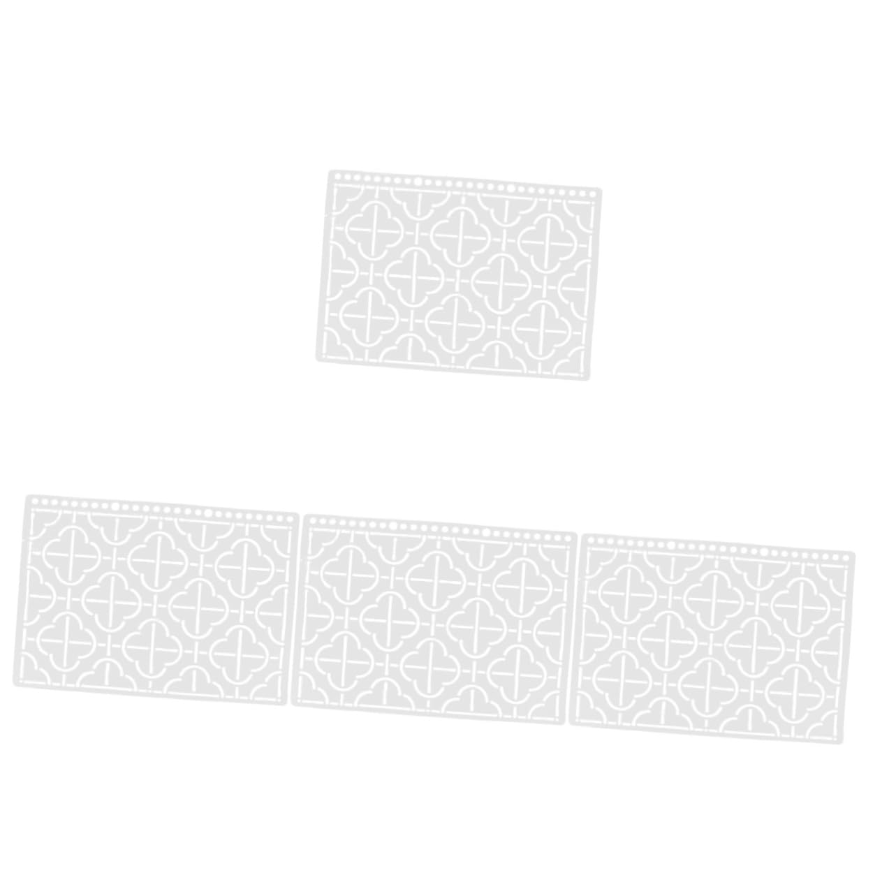 SEWACC 4stücke Quilting Vorlage Wiederverwendbare Schablone Für Präzises Nähen Und Quilten Einfach Zu Bedienen Für -embroiderer Und