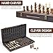 ELONGDI Magnetic Wooden Chess Set for Adults Kids,15