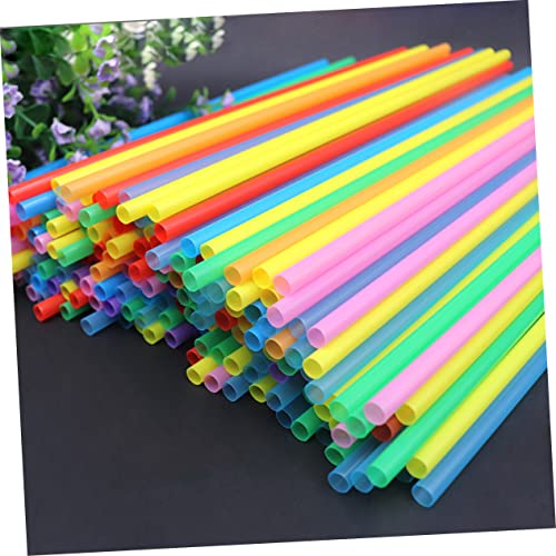 200 pitillos desechables azules claros para beber miniatura 6