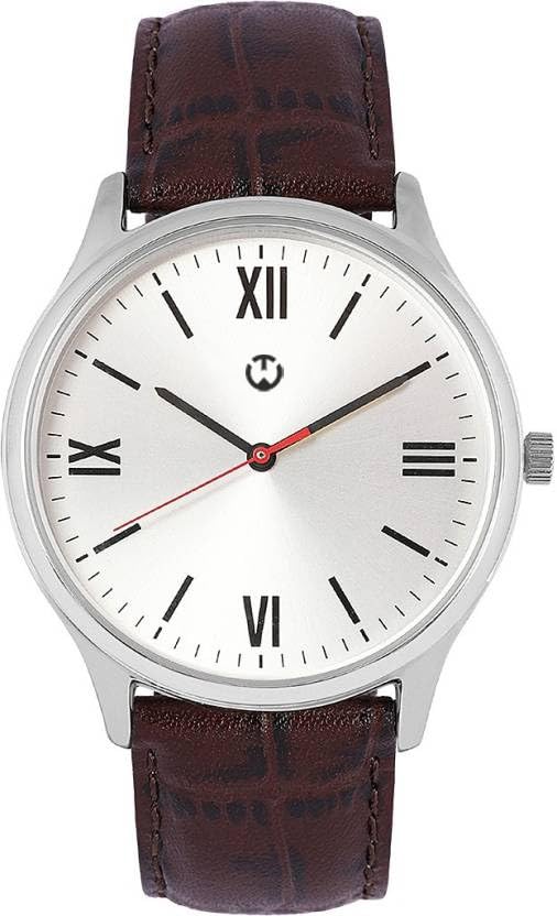 WIZARD TIMES Men’s Watch, Black Leather Strap, White Date Dial, Formal & Casual Wear, Water Resistant Watch, Analog Boys Watch, Gift Watch for Men (Brown/White) (B0DCQ4VQDZ) Amazon Price History, Amazon Price Tracker