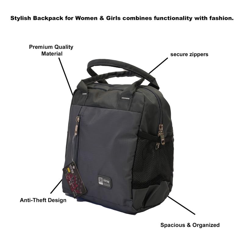 Image of FLUXY Office Lunch Bag for Men & Women | Waterproof & Leakproof Lunch Tote Bag | Reusable Tiffin Carry Bag for Office, School, College, Travel & Picnic | Spacious Portable Lunch Organizer (Grey)