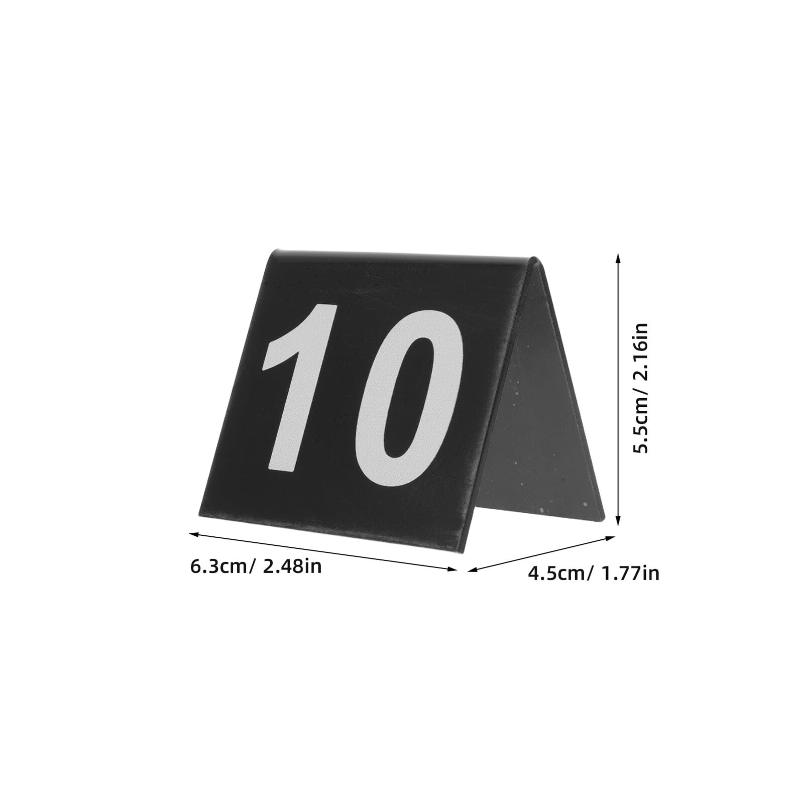 BESTYASH 100 Piezas Unidades Carteles Acrílicos para Mesas Números Doble Cara Soporte Forma de V Estable para Señalización Restaurantes Bodas Banquetes y Cafés Resistentes y Fáciles de