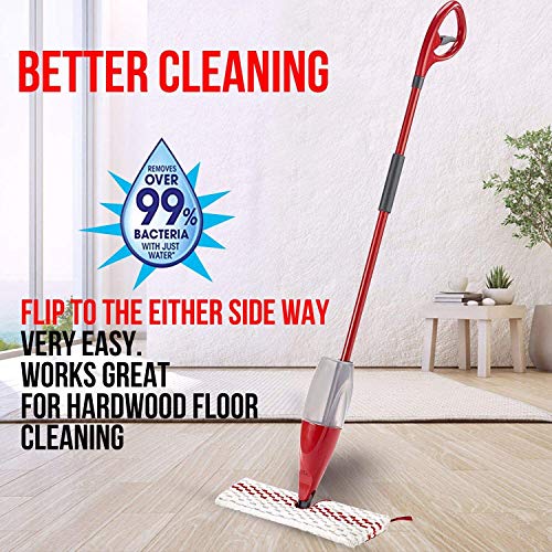 2 Pack Microfiber Spary Mop Pads Compatible With Promist Max Spary Mop, Washable #TOP2