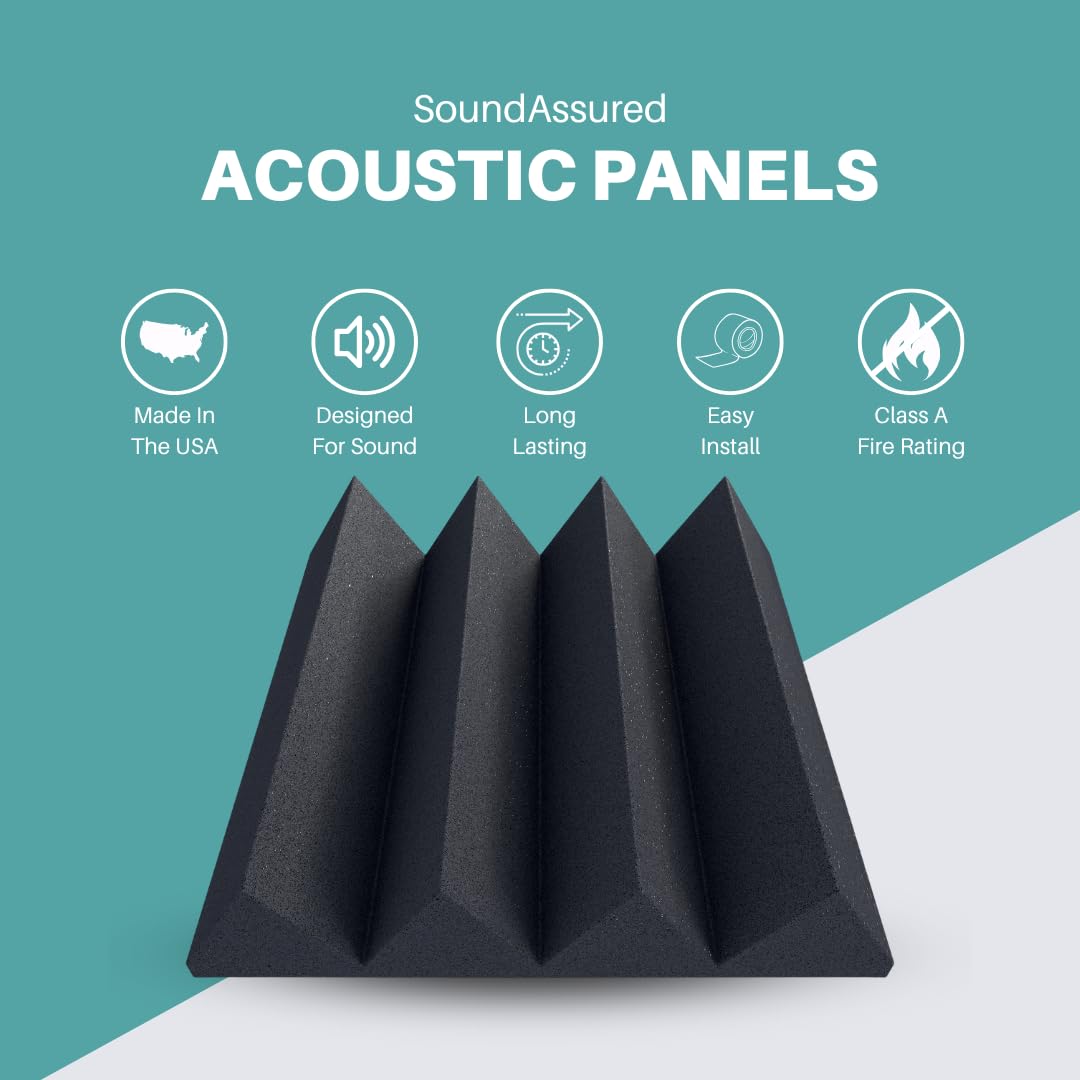 Bulk Acoustic Foam Panels For Studio Soundproofing And Sound Dampening, 48 sq ft packs available in 1 inch 2 inch 3 inch and 4 inch Wedge Style Tiles (3 inch)