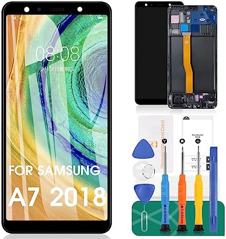 SRJTEK for Samsung Galaxy A7 (2018) A750 A750FN Screen Replacement LCD Display Touch Screen Digitizer Assembly Repair Part 6.0" AMOLED
