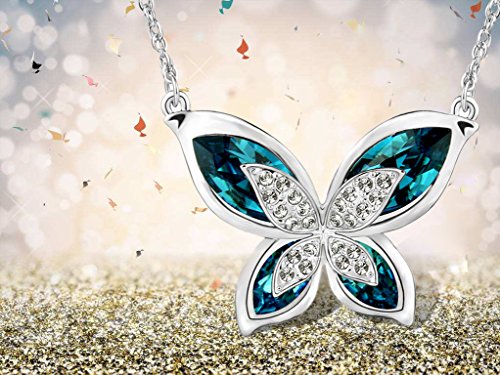 Le Premium Morpho farfalla Collana con pendente