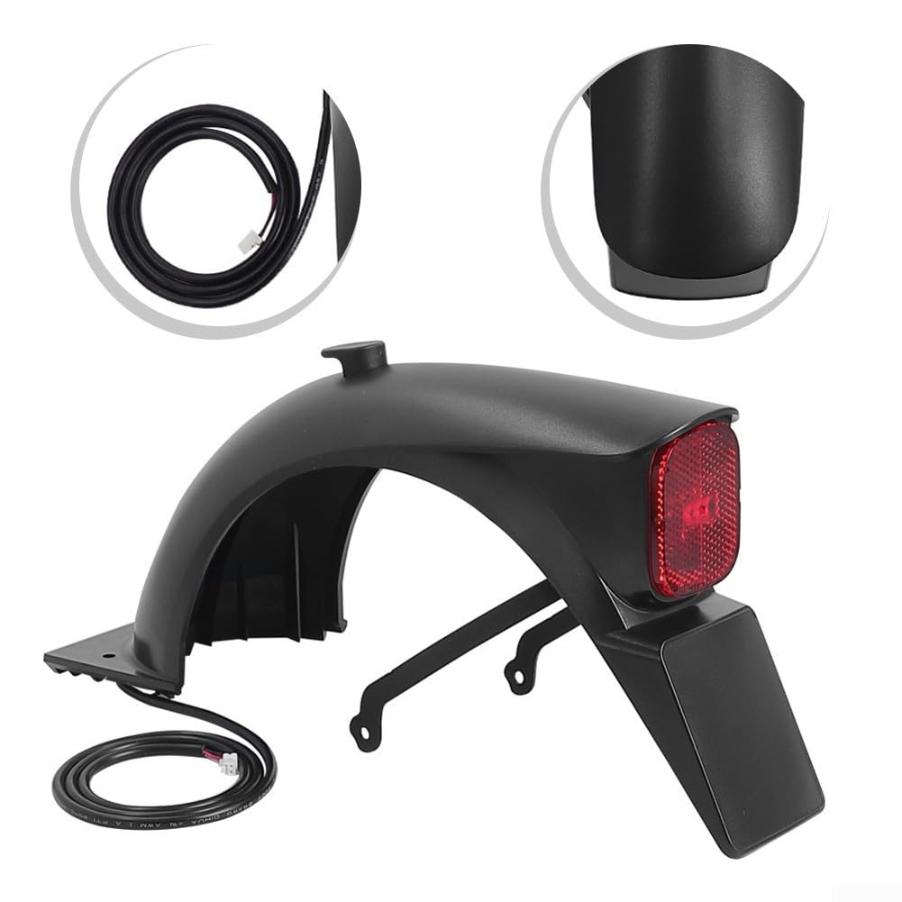 Parafango posteriore con staffa fanale posteriore per Segway per Ninebot E2 E2 Plus - Parafango ABS, design a coda di anatra