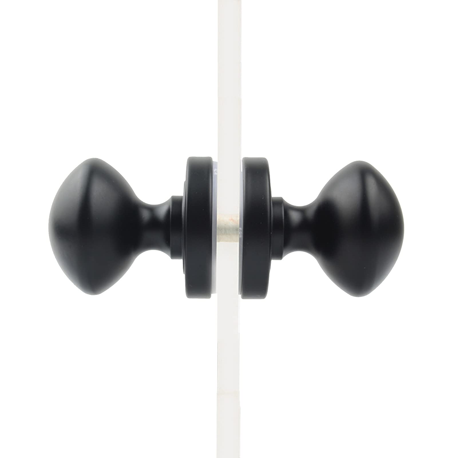 Poignées de porte coulissantes noires en aluminium pour douche et salle de bain
