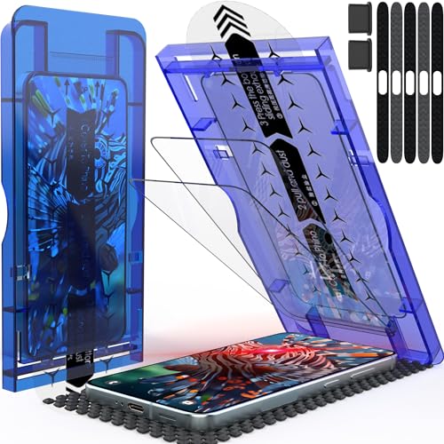 3 Pack Screen Protector for Samsung Galaxy S22 Plus 6.6 inch,HD 9H Hardness with with easy to nstall frame, Bubble Free, Tempered Glass