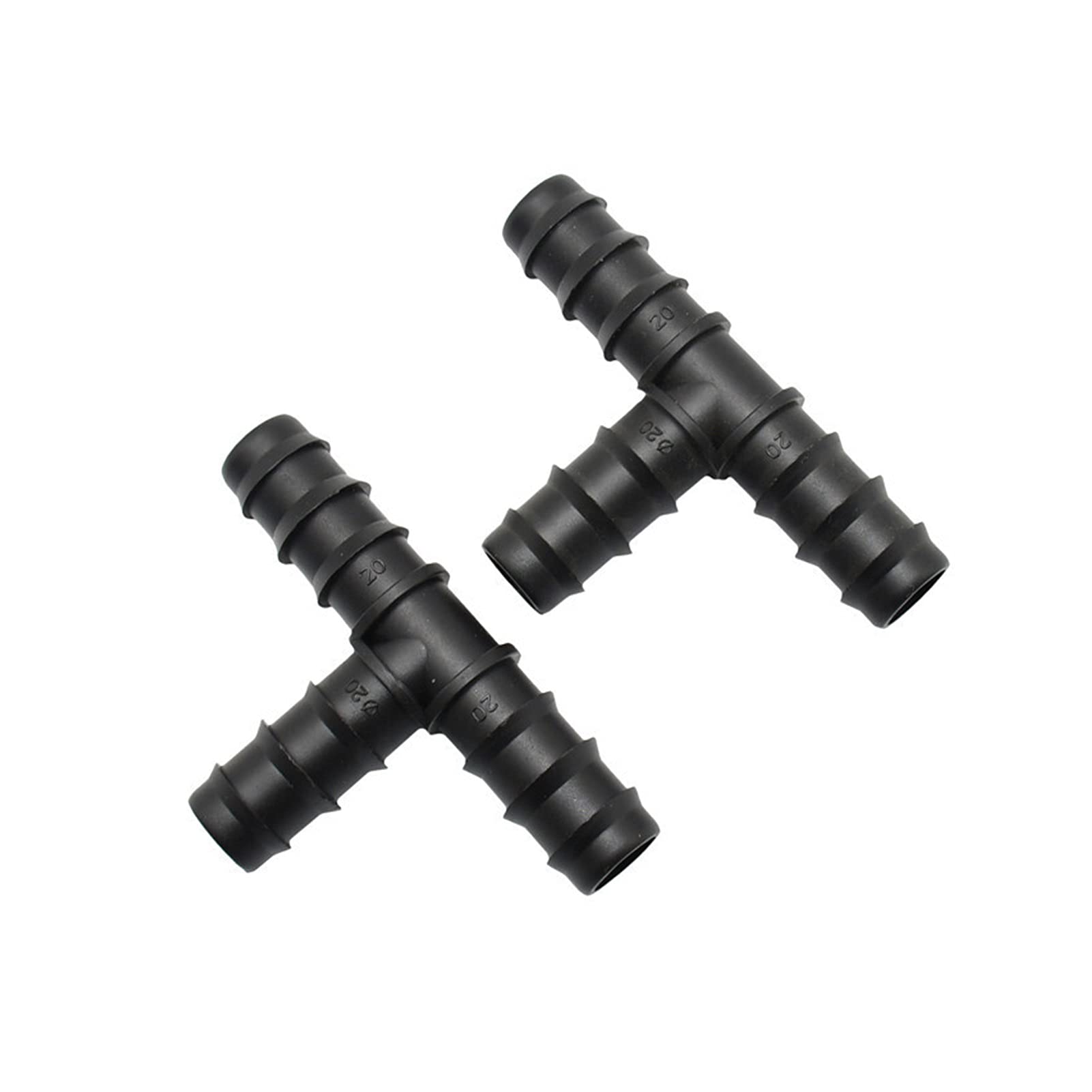 Adattatore per Tubi da Giardino Irrigazione da Giardino Tee Barb 1 / 220mm Tubo Flessibile Tee Connettore 1/2 Giardino Irrigazione Tee 50pcs (Color : 20mm Hose, Diameter : 3/4'')