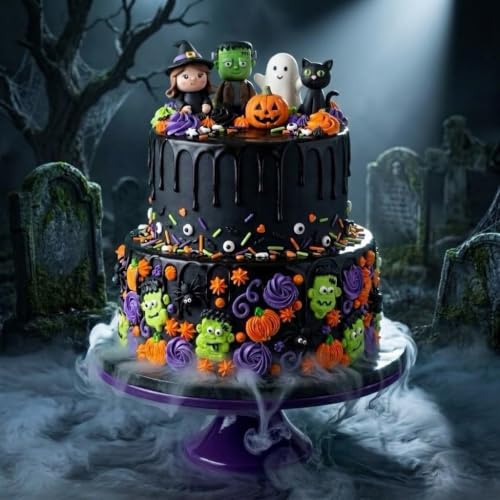 Image of Manvscakes Sprinkles- Edible Cake and Cupcake Sprinkles with Assorted Shapes and Sizes for Parties, Metallic Sprinkle Mix for Cookies, Ice Cream, Cake and Cupcake Decorating, 4 oz (Halloween Party)