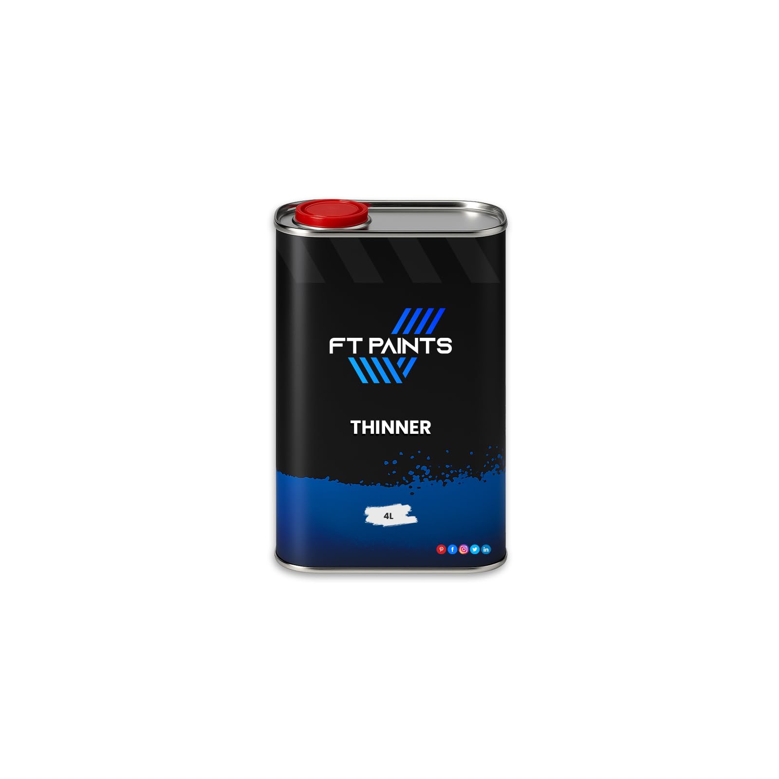 Fabiot. Ral 3020-Traffic Red Ft Paints 20L Kit Satin Finish Paint For Pipelines & Mechanical Components