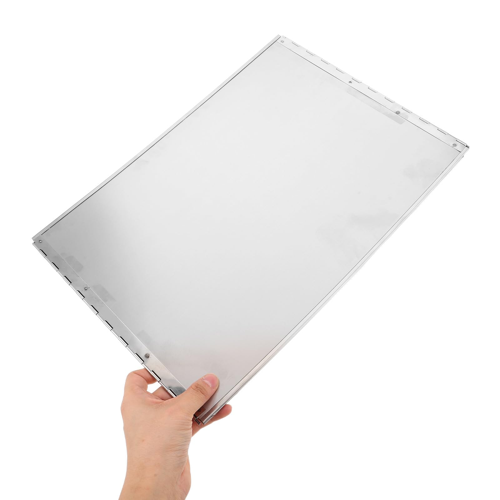 Hemobllo Protector de Salpicaduras Plegable de Acero Inoxidable para Cocina Barrera Resistente al Aceite y Calor Fácil de Limpiar Diseño Compacto para Estufas y Encimeras Domésticas