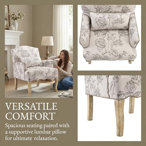 Sillón Plegable de Lino Beige miniatura 5