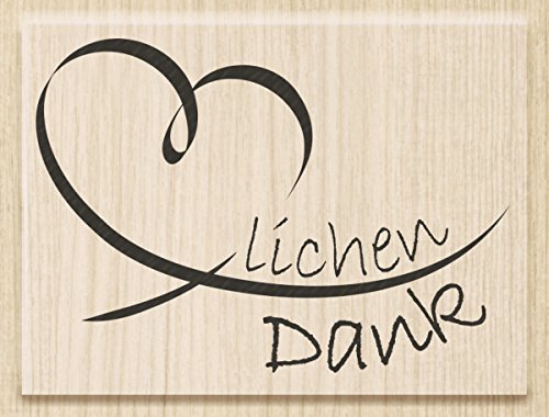 Knorr Prandell 211800670 Knorr prandell 211800670 Stempel aus Holz (Danke) Motivgröße 6,5 x 4,3 cm, Motiv: Herzlichen Dank