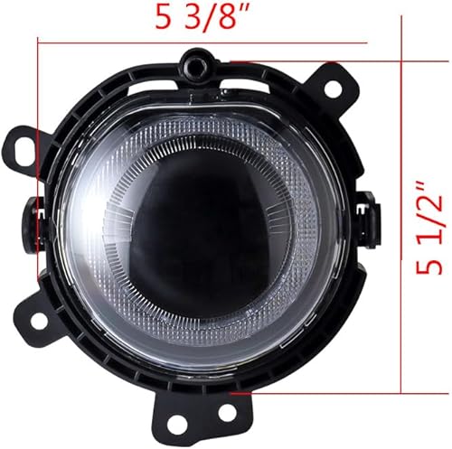 Miniatura 5 de 2 luces antiniebla para parachoques delantero DRL de xenón blanco, lente transparente compatible con BMW Mini F54 Clubman F55 5 puertas F56 3