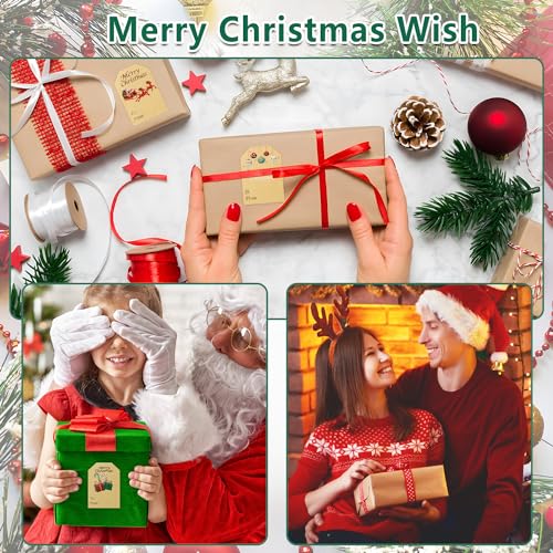Yoget-250-Labels-Chirstmas-Gift-Tags-Stickers-Xmas-Kraft-Gift-Tags-Stickers-Name-Tag-Labels-Self-Adhesive-Christmas-Tag-for-Cards-Gift-Boxes-50x70mm-6-Designs