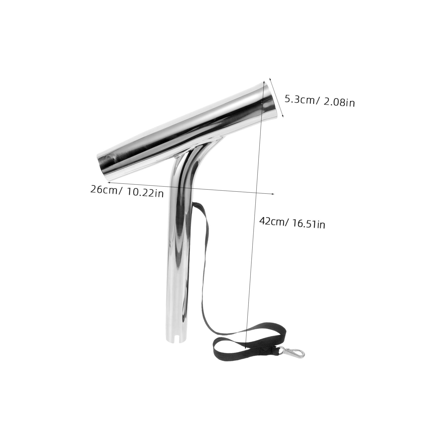 SHERCHPRY Porta Canne da Barca in Acciaio Inox, Supporto Rigido Marino