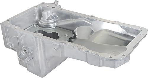WFLNHB Reemplazo de bandeja de aceite de aluminio para Cadillac 2002-2006 Reemplazo para Chevy 1999-2007 Reemplazo para GMC 2000-2007 Pickup Truck