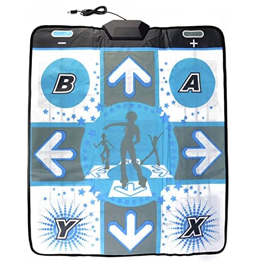 OSTENT Non-slip Dance Pad Dancing Mat for Nintendo Wii Gamecube NGC Console Dance Revolution DDR Video Games