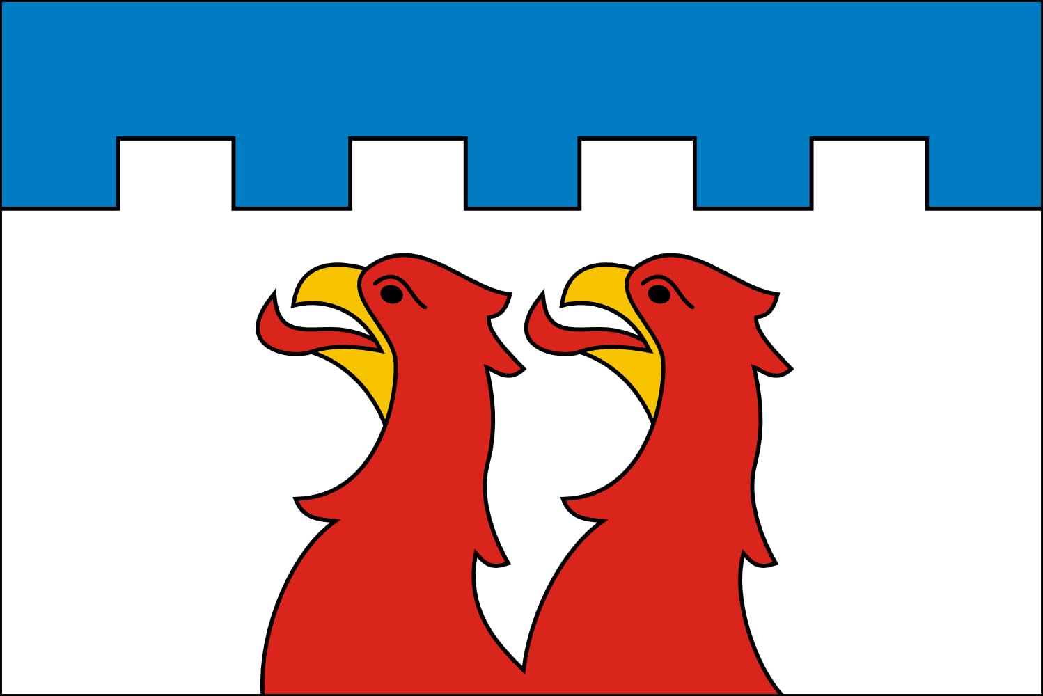 Drapeau Jenštejn paysage 1.35m² : fini les drapeaux déchirés