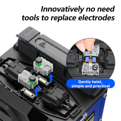 Image of ORIENTEK T49 FTTx Mini Fusion Splicer Active Clad-Alignment 3.5 inch Display 8S Fast Splicing Fast-Heating 18s